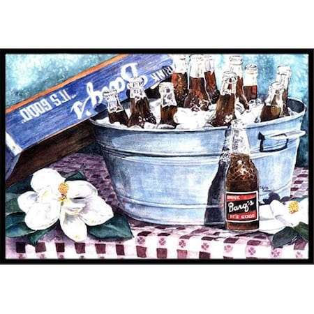 Carolines Treasures Carolines Treasures 1003MAT Barq s and old washtub Indoor Or Outdoor Mat - 18 x 27 in. 1003MAT